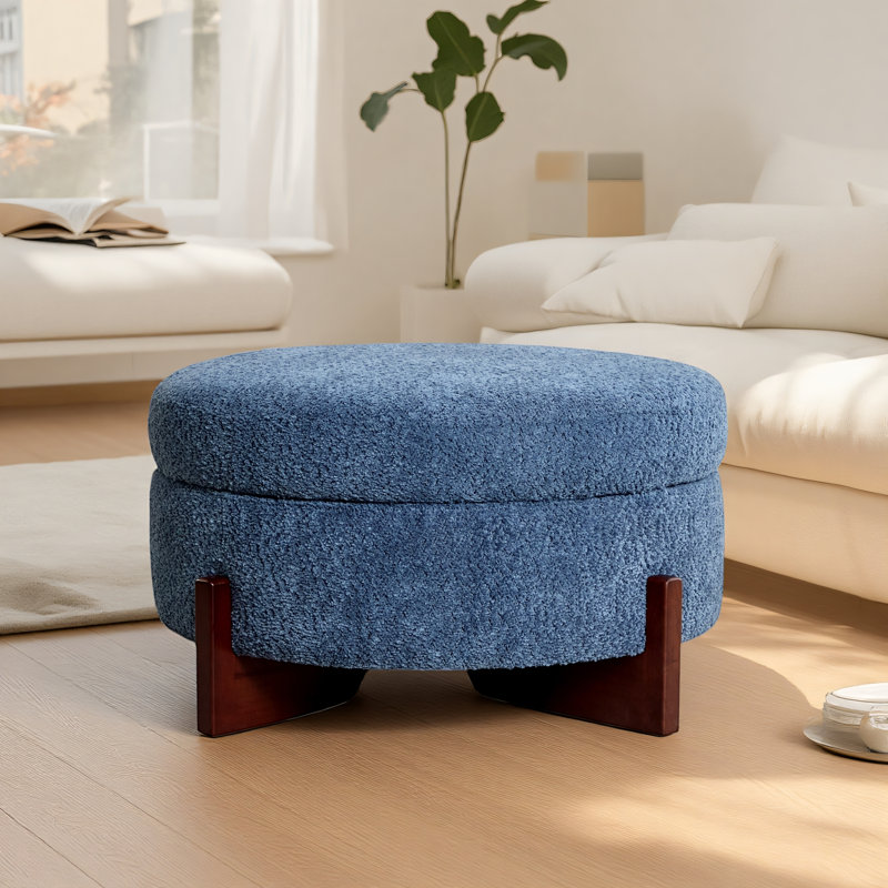 Repose-pieds avec rangement l 31,85 po, Blue