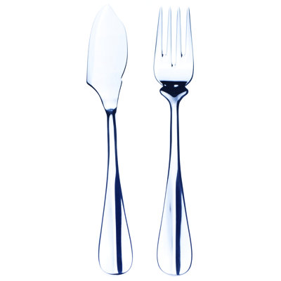 Roma Flatware Fish Set - 24 Pieces - Stainless Steel