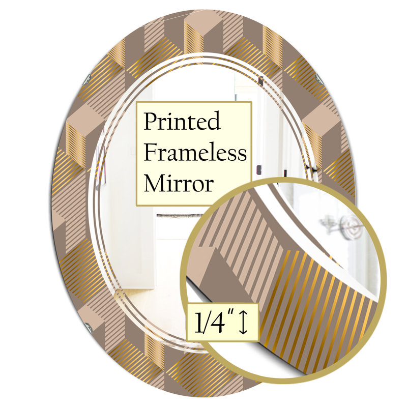 Miroir mural Triple C Design V, H 31,5 po x l 23,7 po