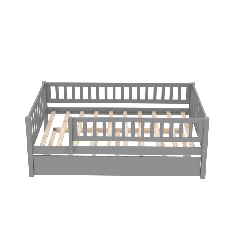 Lit de jour simple avec couchette Miesner, gris