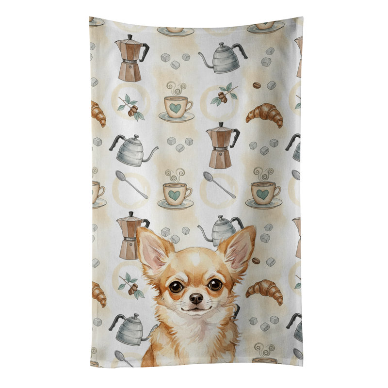 Serviette de cuisine fauve Chihuahua, Chihuahua fauve
