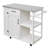 Outdoor Kitchen Island Fir Wood Prep Station Lockable Kitchen Cart With Stainless Top, Ample Storage Space, Towel And Spice Racks For Patio And Outdoor-2051408430