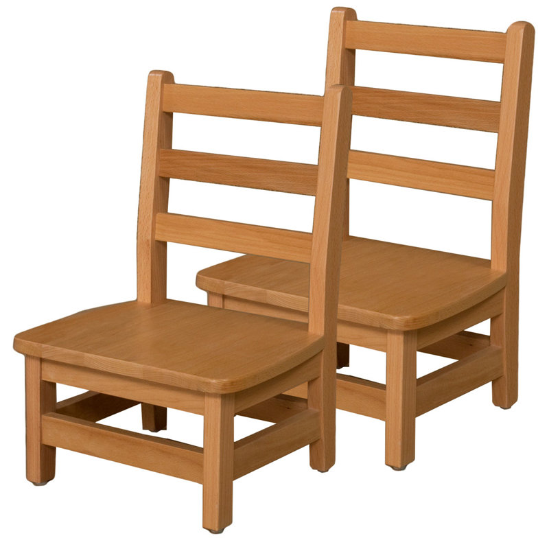 Hysell Kids Wood Desk Or Activity Chair Desk / Activity Chair and Ottoman, 20" H x 14" W x 13" D, Natural