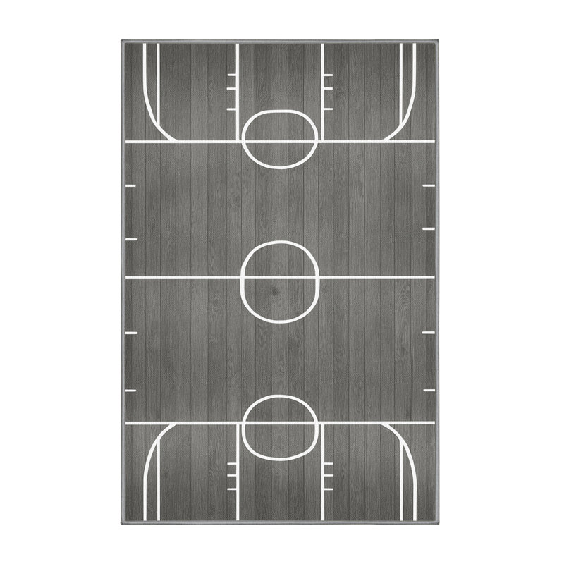  Tapis lavable pour terrain de basketball, Rectangle 4pi x 6 pi