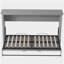 Lit escamotable simple, peut être plié dans une armoire, gris