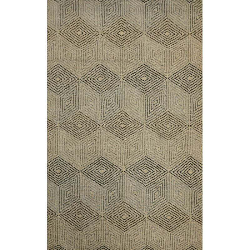 Tapis tribal géométrique 5 x 7