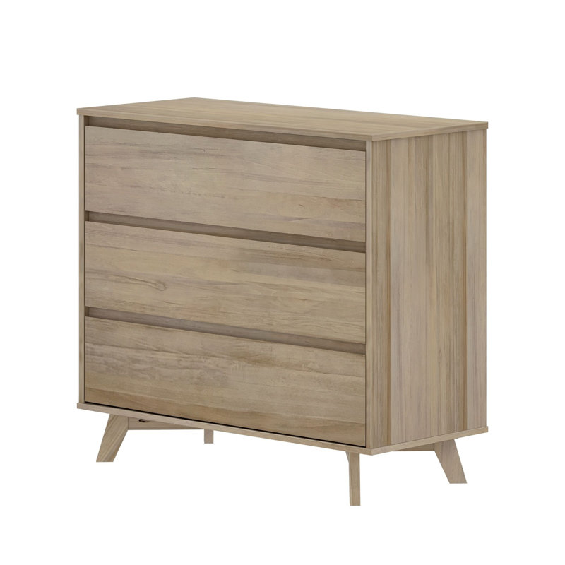 Commode 3 tiroirs Brubaker, Blond