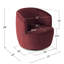 Petit fauteuil d'appoint pivotant en velours de 27 po de largeur-825236760