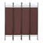 Paravent pliable à 4 panneaux l 63 po x 71 po Nordberg-778056469