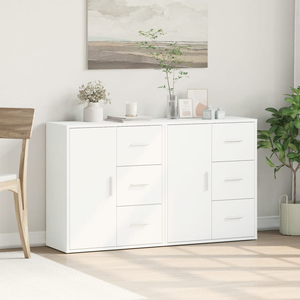 Vidaxl Sideboards 2 Stk. Grau Sonoma-Eiche 60X31x70 Cm Holzwerkstoff