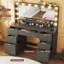 7-Drawer Makeup  Vanity with LED Mirror-1646921186
