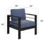 Chaise de patio en aluminium 2 pièces-88682230