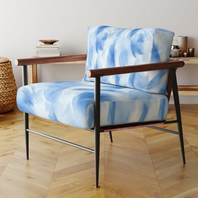 Fauteuil décoratif abstrait - Blue Breeze