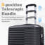 Ensemble de 4 valises rigides 4 pièces avec étui à cosmétiques de 14 po, valise de voyage durable en polyuréthane avec verrou TSA, crochets latéraux et roues silencieuses à 360 ° (20/24/28 po)-128683738