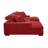 Large Seating Corduroy Upholstered Double Chaise Sectional-673298378