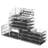 Makeup Cosmetic Organizer Storage Drawers Display Boxes Case With 12 Drawers(Clear)