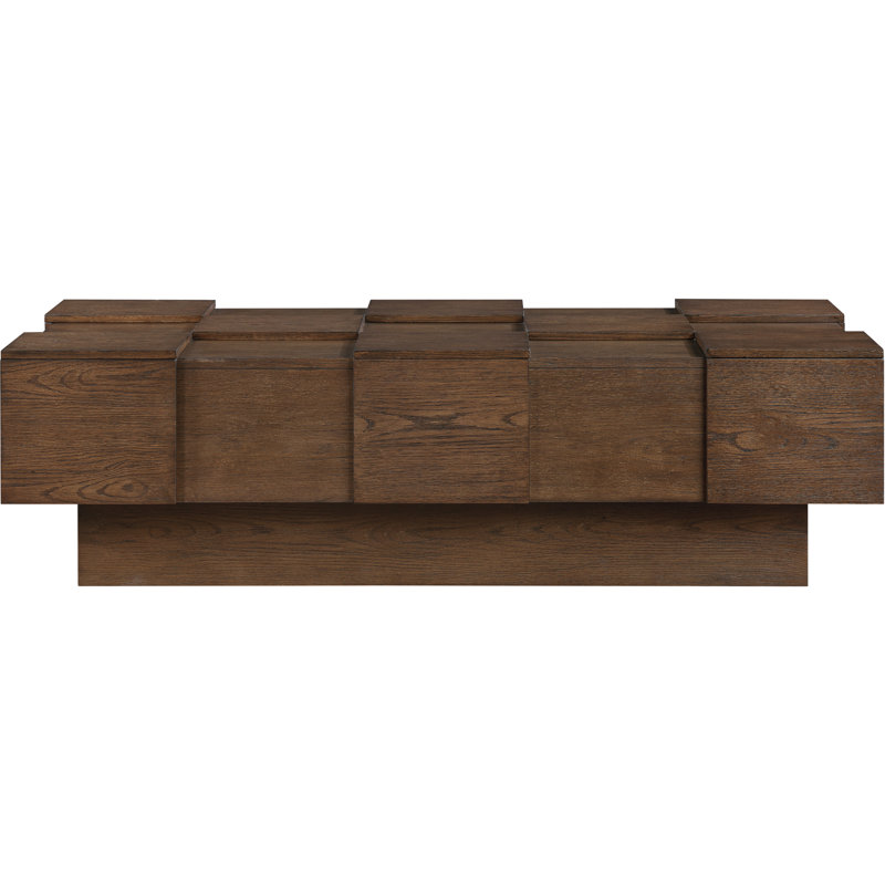 Anzio Oak Veneer Coffee Table, Brown
