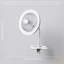 Rechargeable 3 Speed Clip-On Fan With LED Dimmable Ring Light By-1196658898