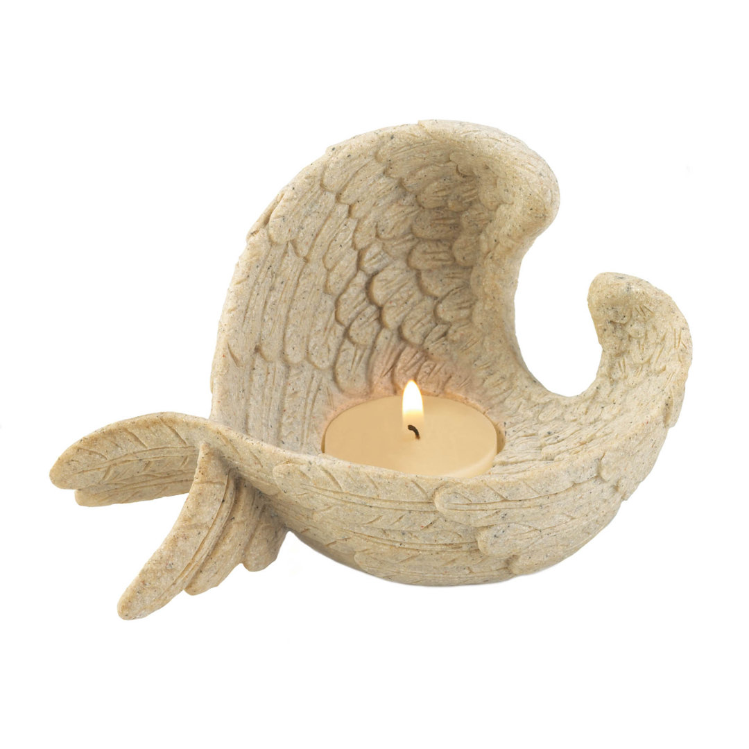 3'' H Polyresin Tabletop Tealight Holder Trinx