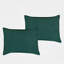 Ensemble de lit réversible en microfibre vert émeraude et noir dans un sac, grand-121544041