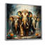 Art asiatique, éléphants thaïlandais X - Art mural asiatique-89140961-112572559