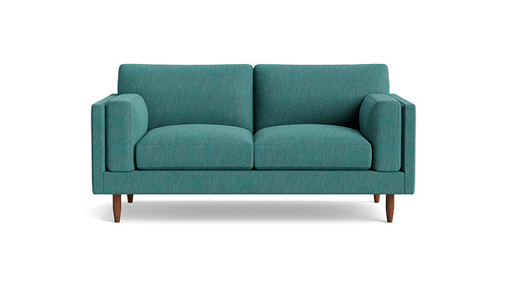 Skinny Fat Loveseat (70"), Performance Weave - Spruce