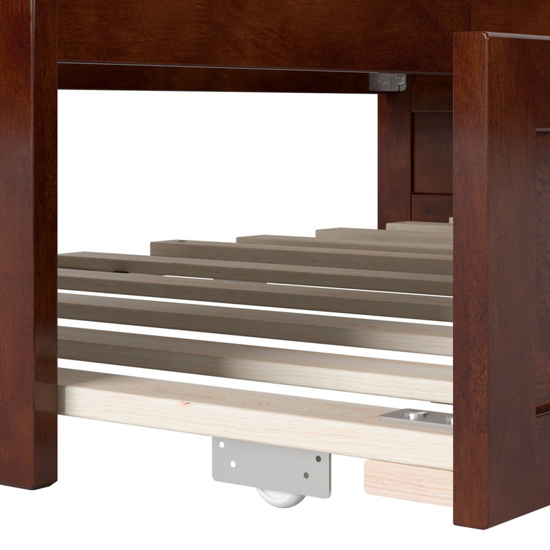 Lit de jour avec couchette simple Arione Classy Classic, Noyer