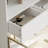 78.7'' H x 47.2'' W Bookcase With Glass Doors LED Lights Spacious Countertop-704873417