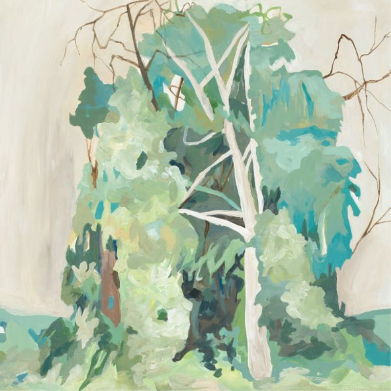 Sara Brown " The Messy Thicket II " by Sara Brown, Glass Coat, 40" H x 40" W x 1.5" D