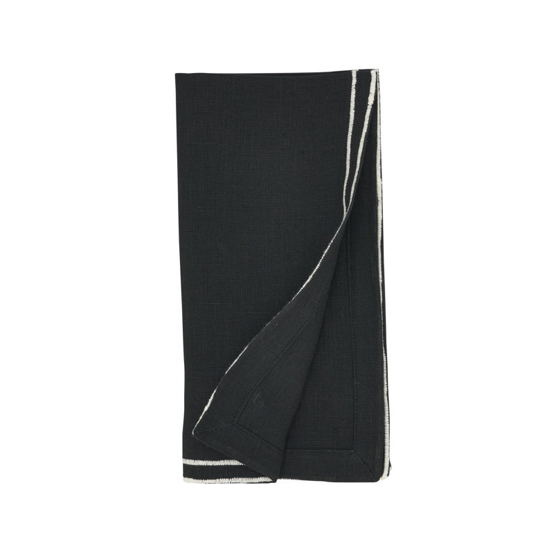 Double Line Embroidered Napkin (Set of 4)