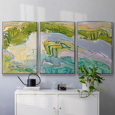 «Treasured Island», reproduction sur toile flottante 3 pièces