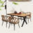 Modern Outdoor Chair and Plastic Wood Table Set for Gardens, Lawns-1815046749