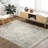 Rectangle Harsukh Abstract Machine Woven Polyester Area Rug in Gray-2123879825