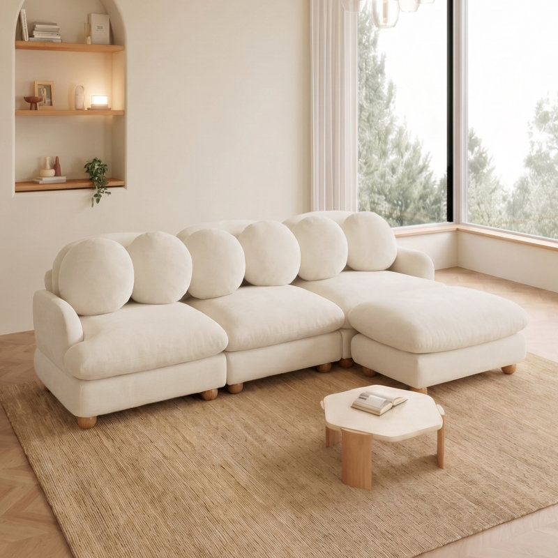 Canapé d'angle modulaire confortable