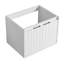 Meuble-lavabo à fermeture en douceur pour petite salle de bain