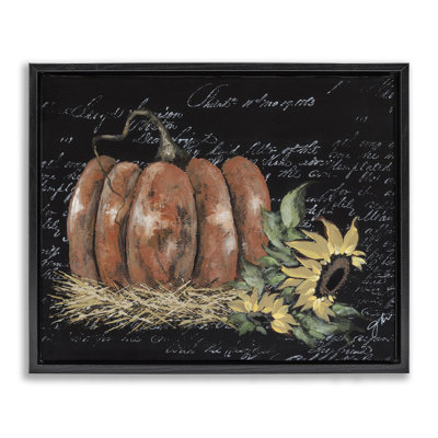 «Autumn Country» citrouille flottante, art mural par Julie Norkus