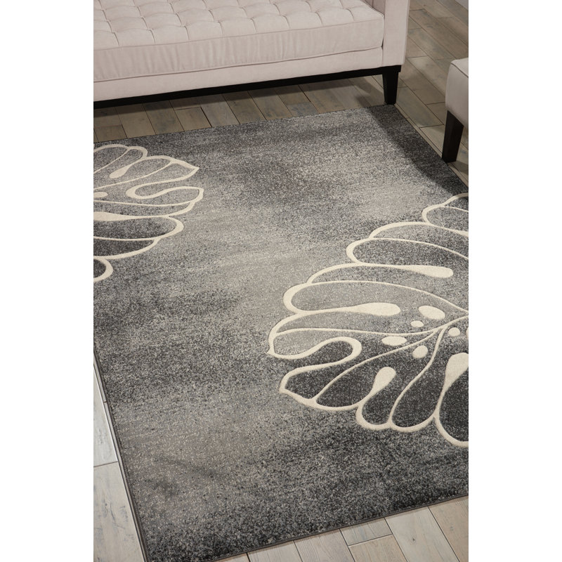 Langan Floral Indoor Rug, Rectangle 9'3" x 12'9"