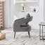 Chaise d'appoint rembourrée en velours-1859061291
