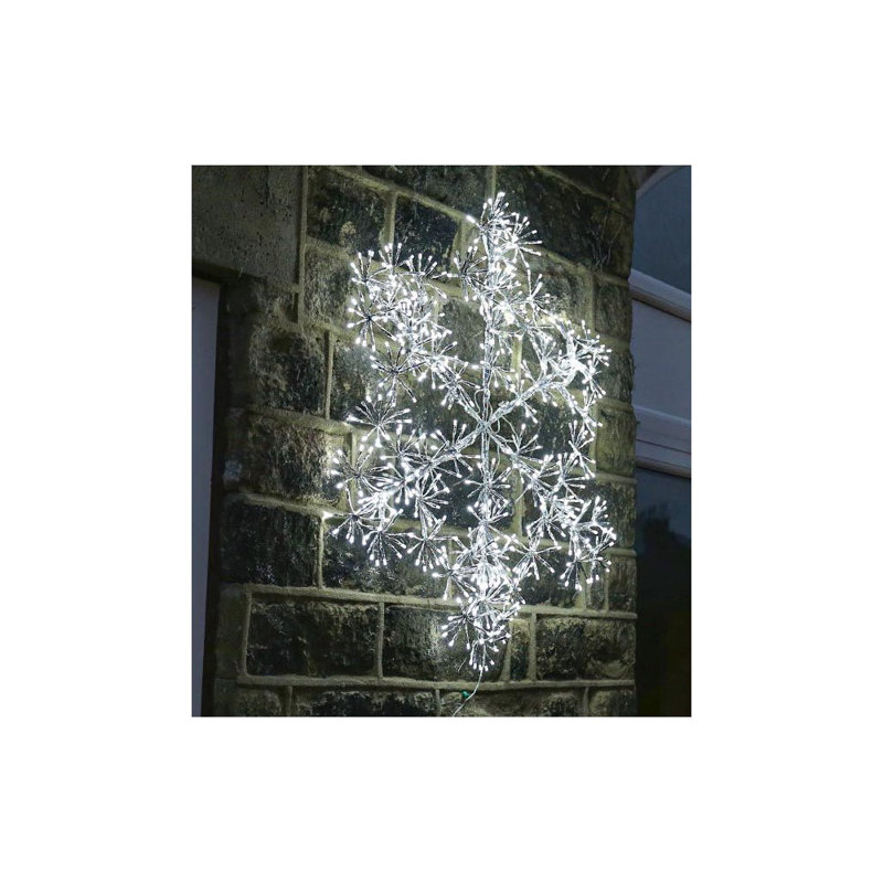 LED Indoor / Outdoor Lighted Window Décor, 120cm H x 120cm W x 5cm D, Cool White