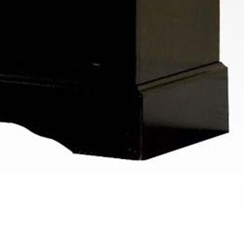 Bedroom Dresser Chest Of Drawers 6 Drawer Dresser Rectangular Dresser Double Dresser, Black