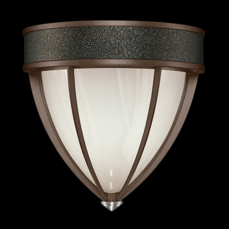 Applique murale H 12,25 po Mirage, Bronze / nickel, Chevalier noir