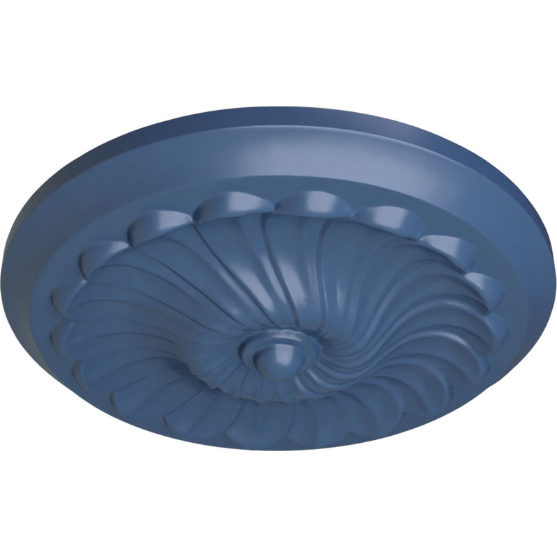 Médaillon de plafond Endurathane Jefferson, P 11 3/4 po x P 3/8 po (pour auvents jusqu'à 2 7/8 po), finition Americana peinte à la main