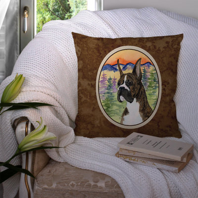 Boxer Indoor/Outdoor Throw Pillow