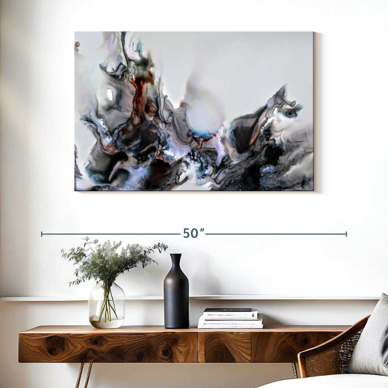 Avery Black Flames, 26" H x 39" W