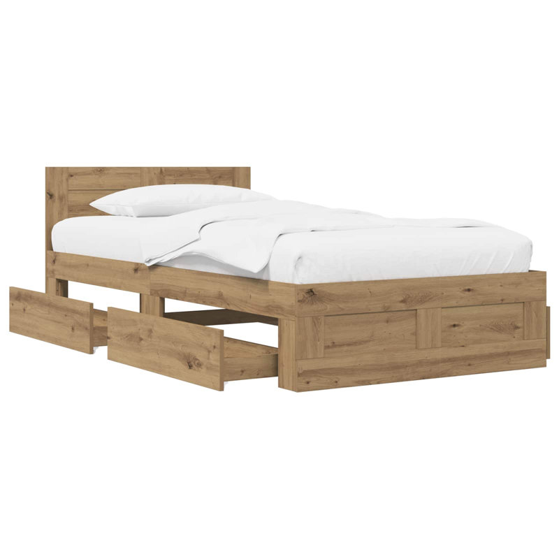Bed Frame, Artisan Oak