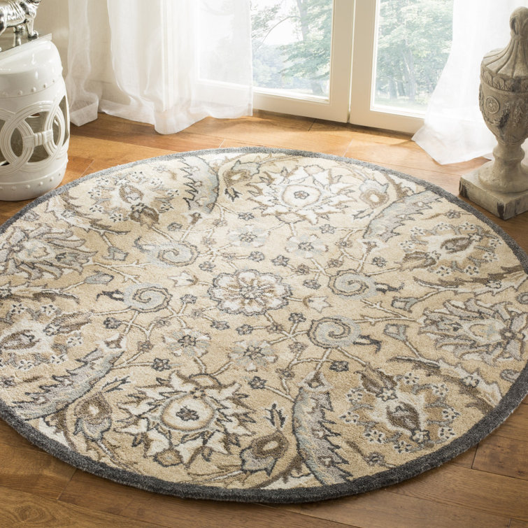 Shillington Hand Tufted Viscose Floral Rug