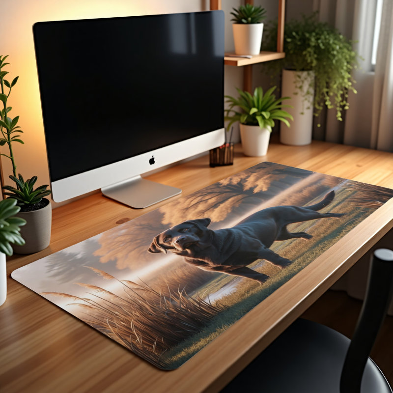 Polyester Desk Pad, 31.5x15.5