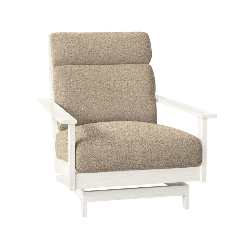 Kennebunkport Patio Lounge Chair with Cushions, Oak, No welt + Standard fill, Canvas Sand