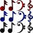 Meyerdirk Art Modern Musical Eighth Note Metal Wall Art - Hammered Black Industrial Decor-1578463966