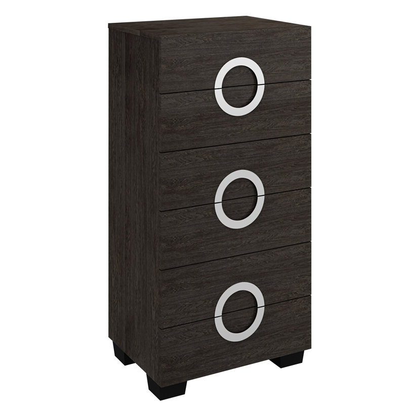 25'' W 6 - Drawer Dresser, Gray